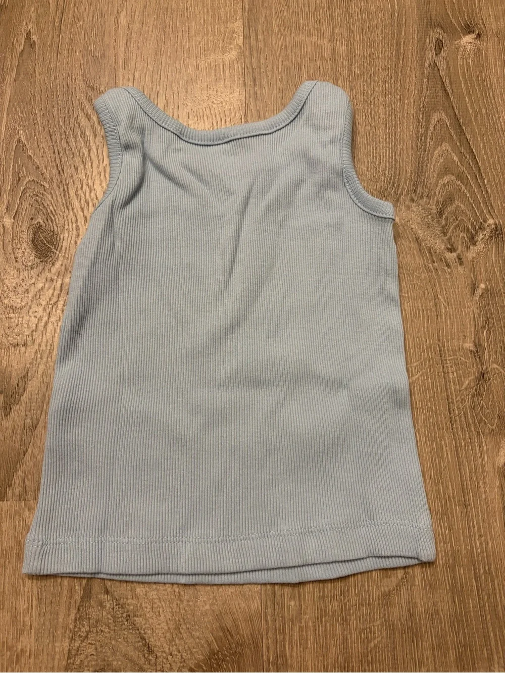Carter's Baby Girl Flower Ribbed Tank Top - Blue- Size 18 months- NWT